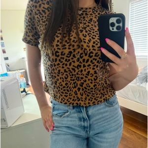 Soft cheetah crop Size M from rue21🐆